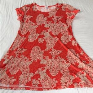 Women’s Vasna Orange Paisley Dress